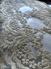 Gold Lace Table Runners For Wedding  Party Or Dining  9ft X 12in  18 Count Avail