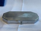 Vtg Houbigant Art Deco Compact Double Vanity Mirrored Powder Box Makeup Case