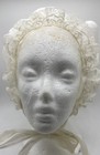 Hand Made Victorian Bonnet Women   s White Lace Adjustable Jane Austen Cosplay
