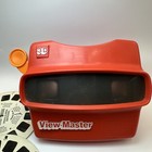 Vintage View-master 3d Viewer Red With Dinosaur Reels A b c Set Tyco 1980s 90s