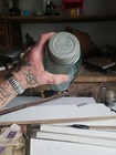 Mason s Jar Early Antique Aqua Blue Glass Patent Nov 30th 1858 With Zinc Lid