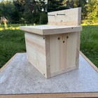 Large Backyard Squirrel bird House Nesting Box With Preditor Guard Handmade