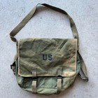 Vintage Y2k Sun Faded U s  Army Stenciled Side Bagexample   wwii Us Army M1936 M