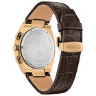 Citizen Men s Quartz Chronograph Luminous Brown Leather Watch 43 Mm Ca4583-01e