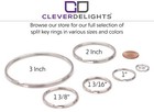 Antique Bronze Split Key Rings - Key Chain Ring - 1  2 Inch - 10 25 50 100 Pack