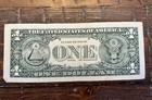 Rare Misprint Or Ink Error One Dollar Federal Reserve Note