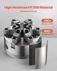 Vevor 6 Inch 6-jaw Self-centering Lathe Chuck With D1-4 Cam Lock Backing Plate