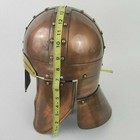 Medieval Viking Warrior Helmet 18g Steel   Brass Handmade Armor Larp Cosplay