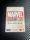 2012 Marvel Bronze Age Sketch Card  Human Torch  Alcione Da Silva