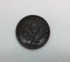 1840 Nova Scotia Half Penny Token Queen Victoria  Mid Grade