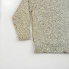 Vtg Ll Bean Wool Sweater Mens Large Tall Crew Neck Chunky Heather Beige Grandpa