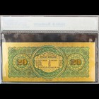 100mg 24k Gold 1864  20 Twenty Dollars Legal Tender Banknote White Coa