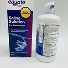 Equate Saline Solution For Sensitive Eyes 12oz Sterile  Contact Lenses Exp 03 26