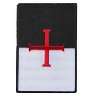 Knights Templar Cross Embroidered Sew On Patch Biker Christian Mason 