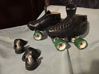 Riedell 595 Size 4 Mens Or 5 5 Girls  Black  Quad Speed Skates 