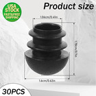 30pc 5 8in Black Plastic Hole Plugs Tube Inserts Chair Leg End Caps