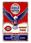 1940 Baseball Wsports Program  Tin Sign