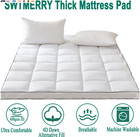 Mattress Pad Topper - Extra Thick Mattress Pad Cover For Deep Sleep 4d Snow Down
