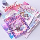 Scrapbook Kit For Girls A6 Grid Kawaii Notebooks Stationery Junk Journal Kit    