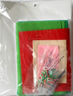  ja85100 Bucilla Stanziani  santa   Wreath  Felt Christmas Stocking Kit - Nip 