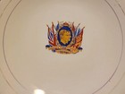 1937 King George Vi Queen Elizabeth Coronation Plate Stamped Ivory England