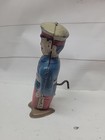 J Chein Tin Litho Wind Up Us Marine Toy