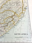 Antique Illustration Color Map Of South Africa Cape Town Encyclopedia 1901