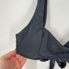Salt   Cove Womens Black Ruched Tie Back Bikini Swim Top Sc251007bt S Nwt