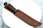 7  Usmc Ka-bar Hunting Combat Knife W  Leather Sheath Made In Olean N y  Usa