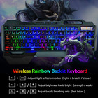 Wireless Rgb Gaming Keyboard   Mouse Combo With Rechargeable Battery   Hand Rest