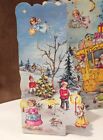 Haco 0230 West Germany Paper Advent Calendar Angels Santa Claus Glitter Vintage