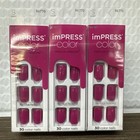 Kiss Impress Color Press-on Nails Short Orchid Festival