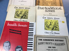 Lot Of Vintage Antique Piano Sheet Music Books   Free Us Shipping
