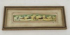 Antique Persian Pianting Miniature Knights Scene On Bne In A Khatam Frame