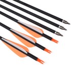 12pcs 26   -30   Archery Carbon Arrows Hunting Broadheads 100grain Target Shooting