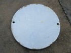 N j  Bell Telephone Am tel tel Round Porcelain Sign