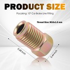 10pcs 3 16  Brake Line Fittings m10x1 0 Metric Brake Line Fitting Kit Inverted