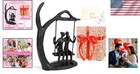 Romantic Love Couple Statue Gift Set Iron Sculpture Anniversary Birthday Vale   