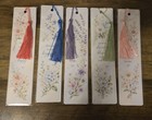 Book Marks Pastel Flowers With Tassels Set Of 5 Gifts Handmade By Ck 