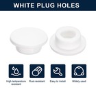 8pcs White Plug Holes rubber Button Plug For 24mm 0 94  Hole