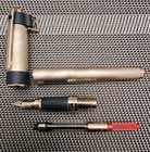 Stdupont Fountain Pen Olympio Palladium And Navy Rubber Fountain Pen  Medium   