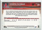 Edwin Escobar Arizona Diamondbacks 2015 Topps Rookie Card