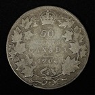 1904 50c Canada Half Dollar  Low Mintage - Free Shipping Usa