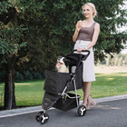 Foldable Pet Stroller  Cat dog Stroller With 3 Wheel  Pet Strolling Cart  Dog Tr