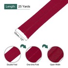 1 2 Inch Single Fold Bias Tape Cotton For Sewing dark Red 25 Yards 