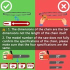 12  Chainsaw Chain For Dewalt Dccs620 90px045g  3 8 lp  043  45dl Semi Chisel