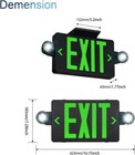 Tanlux Green Exit Sign With Emergency Lights  Led