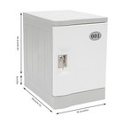 Locker Lockable Storage Cabinet 19  With Keys Toy Box Footlocker Bedside Dresser