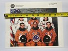 1996 Hand Signed Nasa Photo Of Sts-76  5 crew Members 8x10