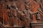 Incredible Large Antique Carved Wood Chinese Asian Table Screen
